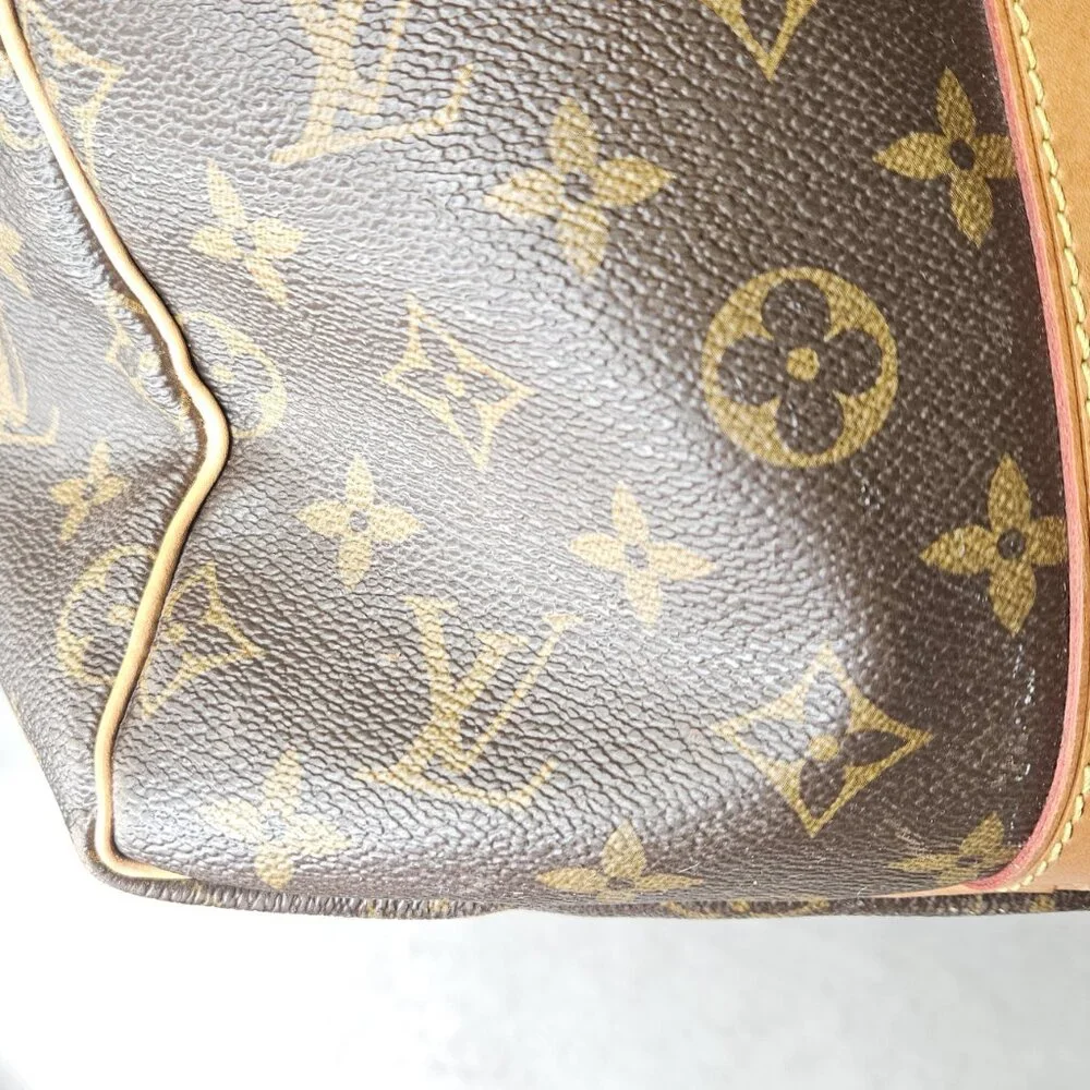 Louis Vuitton Monogram Duffle Bag Keepall 50 Bandoliere Crossbody Tote Bag Purse